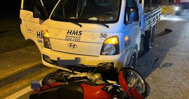 Motociclista morre entre Pomerode e Rio dos Cedros nesta terça-feira (28)