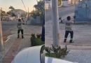 Gari dançarino conquista moradores de Tubarão com alto astral durante coleta de lixo