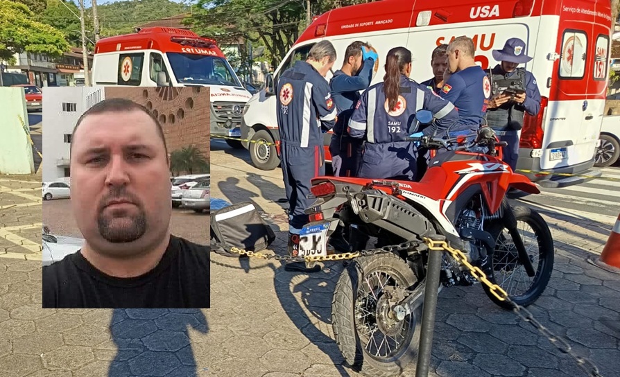 Motoboy morre após acidente na Rua Hermann Tribess, em Blumenau
