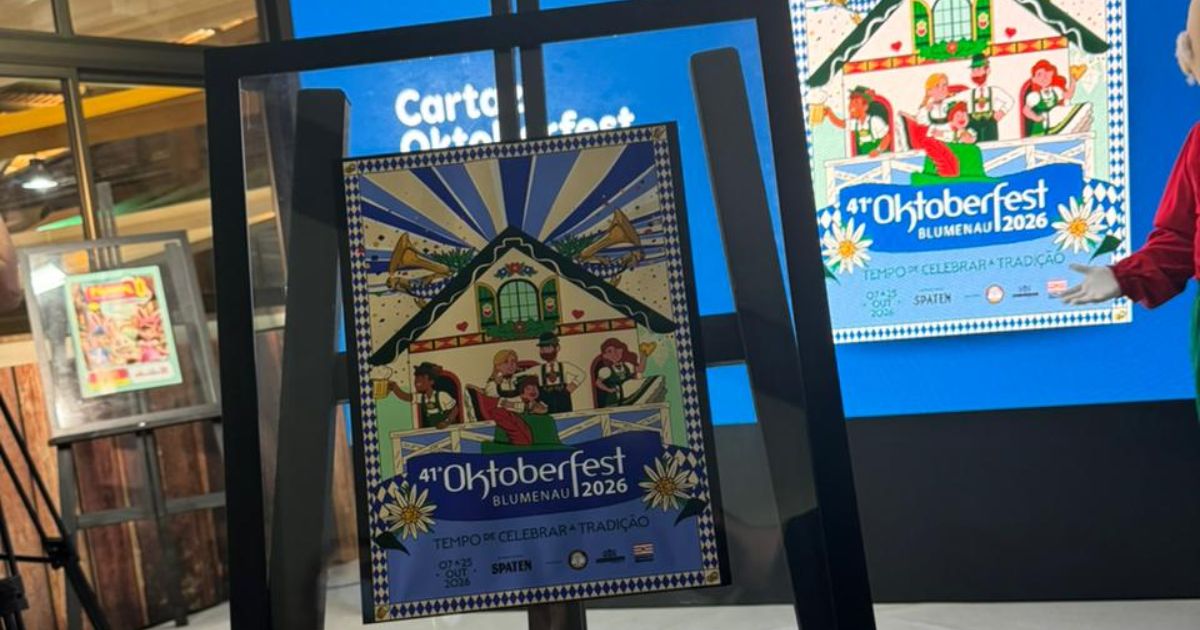 Prefeitura lança cartaz da 41ª Oktoberfest Blumenau e destaca maior superávit da história, em 2025