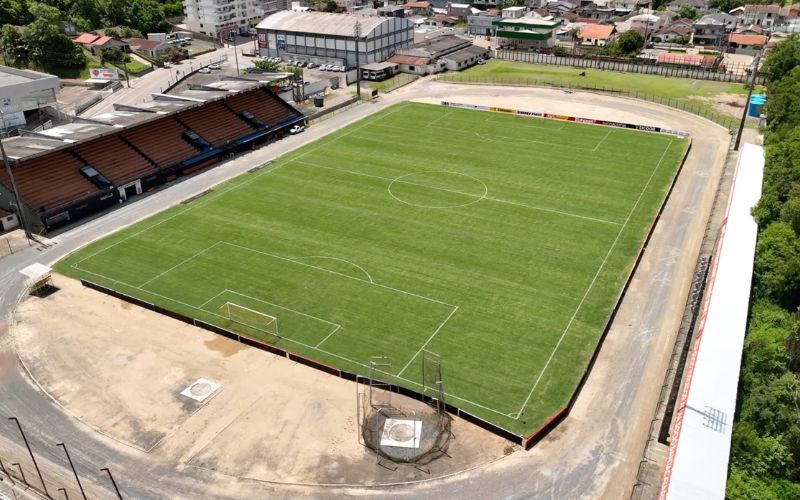 Entrega completa da reforma do Estádio Alfredo João Krieck é entregue na primeira semana de janeiro
