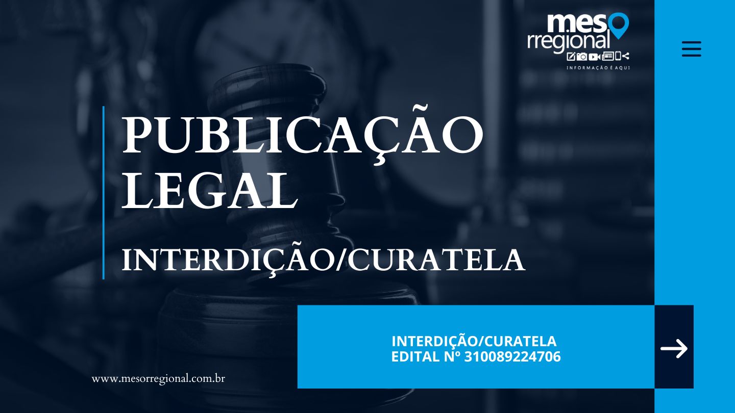 Publicação Legal: Interdição/Curatela