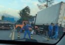 Atropelamento seguido de colisão deixa vítima grave e causa congestionamento na BR-470