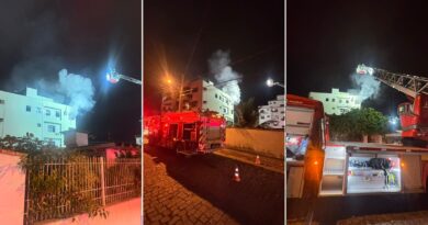 Incêndio atinge apartamento no bairro Garcia, em Blumenau