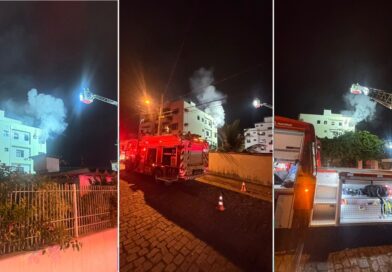 Incêndio atinge apartamento no bairro Garcia, em Blumenau