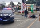 Acidente envolvendo patinete, scooter e carro deixa feridos em Blumenau