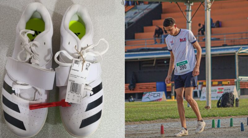 Após matéria do Mesorregional, jovem atleta de Blumenau ganha novas sapatilhas para continuar competindo