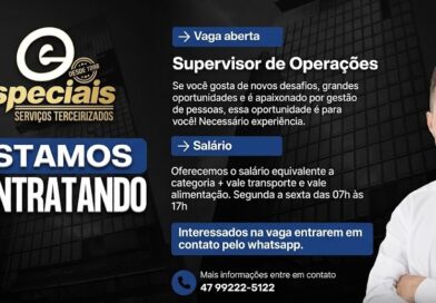 Especiais Serviços Terceirizados abre vaga para Supervisor de Operações em Blumenau