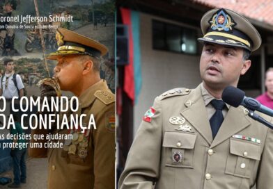 Coronel Jefferson Schmidt lança livro sobre liderança e segurança pública em Blumenau