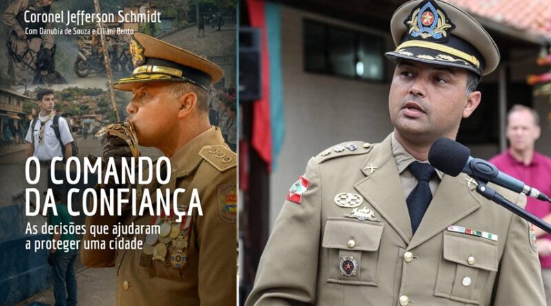 Coronel Jefferson Schmidt lança livro sobre liderança e segurança pública em Blumenau