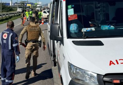 Motociclista perde a vida após ser atropelado por caminhão na BR-101