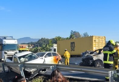 Sete pessoas ficaram feridas e uma perdeu a vida no acidente com incêndio em Indaial