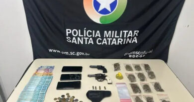 Denúncia de tiros revela ponto de tráfico em Pomerode