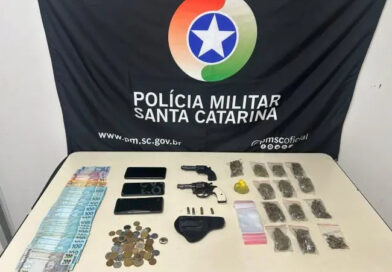 Denúncia de tiros revela ponto de tráfico em Pomerode