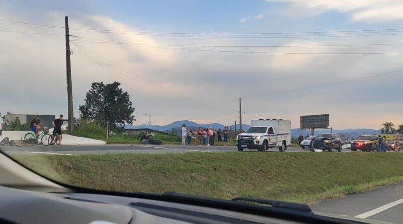 Motociclista morre em grave acidente na BR-470, em Gaspar