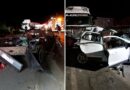 Colisão envolvendo quatro veículos deixa várias vítimas presas às ferragens na BR-470