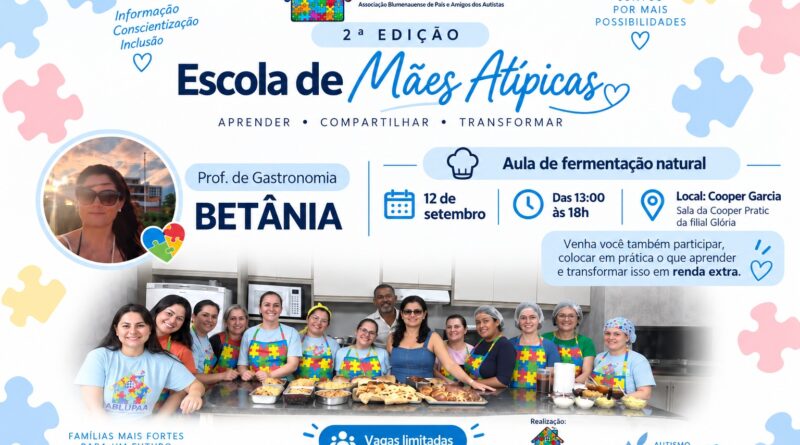 ABlupaa promove 2ª Escola de Mães Atípicas em Blumenau