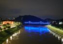 Ponte de Ferro ganha nova iluminação nos 176 anos de Blumenau