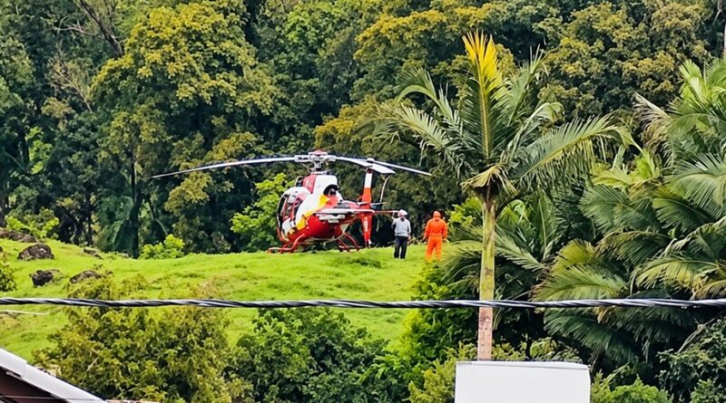Pneu estoura e atinge trabalhador no rosto em Blumenau