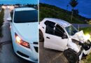 Capotamento após colisão na BR-470 deixa motorista ferido em Gaspar