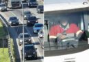 PRF flagra centenas de infrações com auxílio de drone na BR-101, em Itajaí