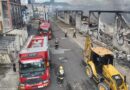 Incêndio de grandes proporções mobiliza 60 bombeiros em São José